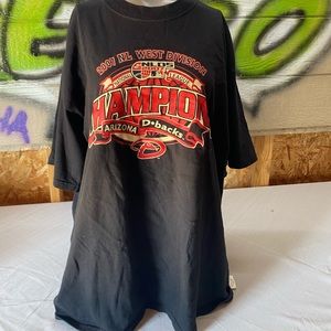 Arizona Diamondbacks 2007 Division Champs Men's XL Black T-Shirt, Nice!